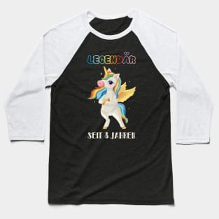 8th birthday unicorn Baseball T-Shirt